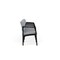 Lesro Lenox Steel 4 Seat Tandem Seating Metal Frame, Black, RS Fog Upholstery LS4103 - alternate 2